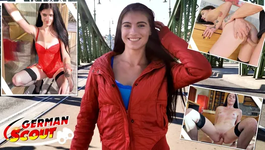 iş görüşmesi sikiş'te uzun bacaklı ve saçlı alman izci - sıska uzun boylu genç sikişe lenani
