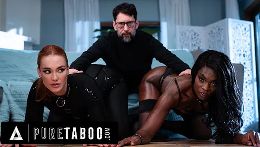 SAF TABU İtaatkar Siri Dahl Ve en iyi Arkadaşı Ana Foxxx Kontrol Eden Kocaya Boyun Eğiyor